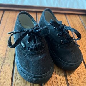 Classic Van's All Black Toddler Shoes 5t